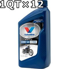 バルボリン 4ストローク モーターサイクルオイル 10W-40 MA2 鉱物油 1QT×12 Valvoline 4-Stroke Motorcycle 10W40