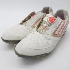 ◇ Θ adidas アディダス ゴルフスポーツ系 スパイクゴルフシューズ サイズ23.5 ホワイト系 レディース E  【1507080011876】