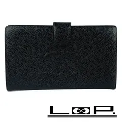 ■美品■　シャネル がま口長財布 財布 キャビアスキン ブラック 【272868】8
