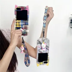 Galaxy z flip6 ケース 可愛い kitty Galaxy z flip5 ケース ストラップ付き Galaxy z flip4 ケース Galaxy z flip3 ケースのサムネイル