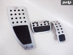【破損無し!! 】 STI スバル レガシィ BM9 BMM BR9 BRM ブレーキ アクセル フットレスト ペダルカバー 足置き 3点 アルミペダル 棚