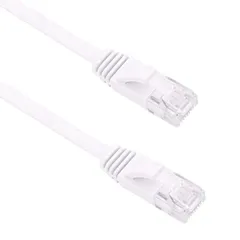 Cat6 LANケーブル 《ホワイト》 《20m》 カテゴリ6 フラット 薄型 LANケーブル[ゆうパケット発送、送料無料]