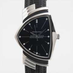 【ほぼ未使用】ハミルトン　HAMILTON　ベンチュラ　H24411732　H244112　クォーツ　黒　革ベルト