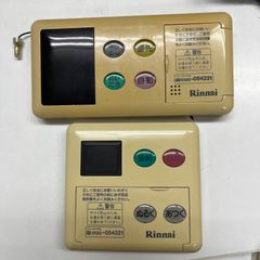 リンナイ　給湯器　BC-60V3・MC-60V3　浴室と台所の中古リモコンセット➁