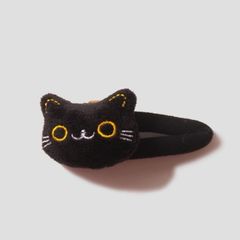 【ヘアクリップ】  黒猫 可愛い 韓国 バンスクリップ 猫 ワニクリップ ヘアアクセサリー 髪飾り ネコ ねこ Cat