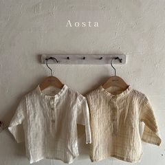 韓国子供服　aosta 80cm85cm シャツ　秋服