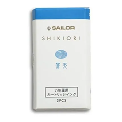 セーラー万年筆　万年筆用カートリッジ　 インク　四季織(3本入)　蒼天