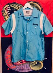 Houston ボーリングシャツ　水色　ヒューストン　キングルイ