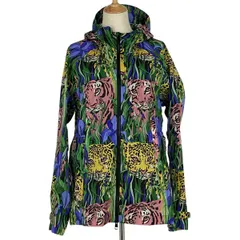 グッチ GUCCI ヒョウ柄 ナイロンジャケット ダブルジップアップ メンズ アウター ナイロンジャケット ナイロン マルチカラー レディース 【中古】のサムネイル