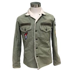 θ marka/マーカ ジョンレノン ユーティリティ ボアジャケット サイズ3 カーキ系 JL John Lennon ミリタリージャケット アウター 本体のみ S50717157811