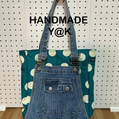 オーバーオール⭐️あおりポケット⭐️デニムリメイク⭐️帆布バッグ大きめ
