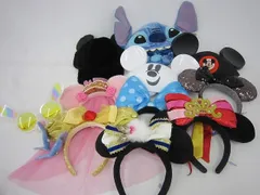  中古品 ディズニー Disney ディズニーランド 他 カチューシャ・帽子 10個 ランダムセット 等 10点 グッズセット