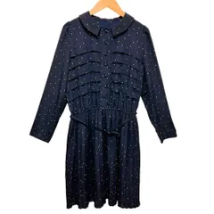 NATURAL BEAUTY BASIC Mサイズ　ひざ丈ワンピース　ドット柄