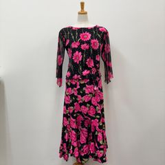 【propose】社交ダンス　ダンス衣装　セットアップ　花柄