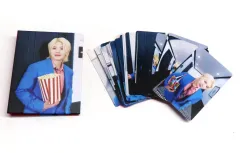 【中古】グッズセット ウジ(SEVENTEEN) ハードカバーバインダー＆ブックレット(トレーディングカード24枚) 「CD SPILL THE FEELS CARAT Ver.」 封入特典