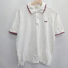 ◇ ⊂ ellesse エレッセ 半袖 ポロシャツ サイズM ホワイト レディース E  【1409100061673】