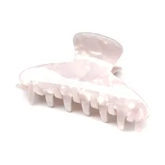 【特価商品】バンスクリップ クリップ しっかりとまる 髪留め ヘアアクセサリー 可愛い 白 大人 ヘアクリップ 韓国 レディース 中くらい 1本(8.5cm*4.8cmGem QinGoo White)