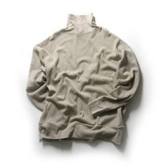【新品】 Gicipi / ジチピ　SCIMMIA PESANTE ニットソー イタリア製 モックネック コットン ミラノリブ ニット カットソー スウェット タートルネック ベージュ GICIPI gicipi