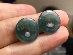 RS12-02 上品 氷種 玉壁 平安守り グアテマラ産 A貨 本翡翠 ルース