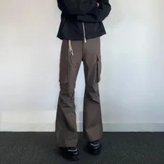 秋冬 コーデ メンズ  服 シンプル ファッション オシャレ 大人 かっこいい 大きいサイズ ストリート 紳士服 アメリカン フレア ワークパンツ ストレート プリーツ カジュアル スーツ ロング パンツ