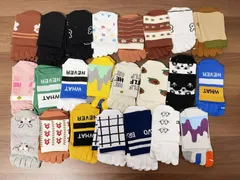 レディース 5本指 ソックス 靴下 クルー丈 22〜24.5cm 匂い対策 外反母趾 五本指 スポーツ 柄おまかせ まとめ買い 綿100% 吸汗防臭 蒸れにくい 通気性抜群 5足セット