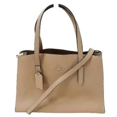 未使用 COACH コーチ チャーリーキャリーオール 25137 トートバッグ レザー ショルダー 2WAY ベージュ