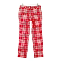 サイズ：9 MUNSING WEAR マンシングウェア  ストレッチパンツ チェック柄 レッド系 [240101388505] ゴルフウェア レディース ストスト
