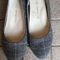パンプス【グレーチェック】