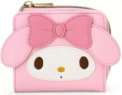 【中古】財布・パスケース マイメロディ フェイス型二つ折りウォレット 「サンリオキャラクターズ」