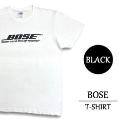 BOSE Tシャツ 半袖 ボーズ Better sound through research 企業 GILDAN メンズ L，XL ホワイト，ブラック  - メルカリ