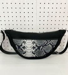ハンドメイド＊ラウンドショルダー パイソン柄(845)