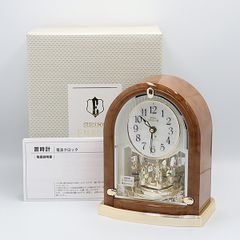 リズム RHYTHM 置き時計 ファンタジーランド504SR クマ 飾り振子付