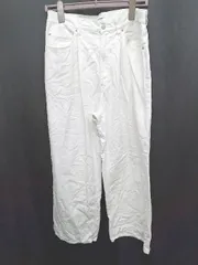 ◇ ⊂ MONO-MART モノマート ゆったり ワイド パンツ サイズL ホワイト メンズ P  【1409250041495】