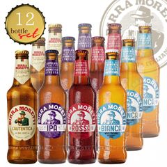 [12本セット] モレッティ 瓶ビール 飲み比べセット 330ml × 12本 （モレッティ×3本＆IPA×3本ラ・ロッサ×3本＆ラ・ビアンカ×3本）