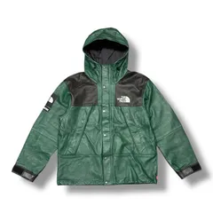 Supreme × THE NORTH FACE 18AW Leather Mountain Parka レザー マウンテンパーカー ジャケット フーディー シュプリーム ノースフェイス コラボ NF0A3VJ8 グリーン L  89297A3