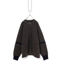 stein　シュタイン　hick Wale Rib Crew Neck CardiganST.457　クルーネックカーディガン
