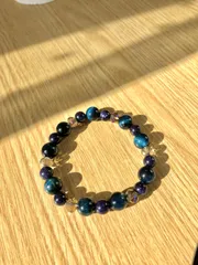 星が瞬くブルータイガーアイブレスレット