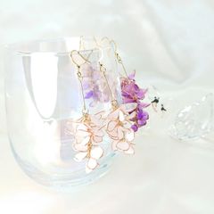 新作 ✨ 藤 の 花 3色【 白 】 うる艶 ショート 、 ロングタイプ