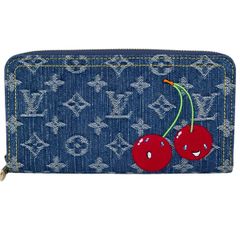 Louis Vuitton モノグラム デニム 長財布 チェリー 村上隆。 | Mercari