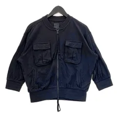 Thom/Krom トムクロム ブルゾン ジャケット MA-1 七分袖 ショート丈 薄手 羽織り ミリタリー レディース Sサイズ ブラック アウター IL16441■