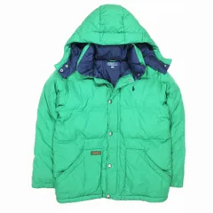 ポロバイラルフローレン Polo by Ralph Lauren キッズ ダウン ジャケット 中綿 ブルゾン 子供服 10-12 グリーン ur38 【中古】 /SGW