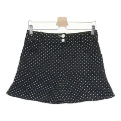 サイズ：M FILA GOLF フィラゴルフ  ウール混 フレアスカート ドット柄 ブラック系 [240101389320]# ゴルフウェア レディース ストスト