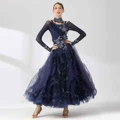 発表会に最適?星柄スタンダードドレス競技会、デモにも！