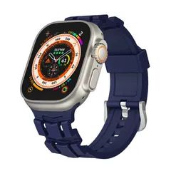 Suitisbest コンパチブル Apple watch バンド 49mm 45mm 44mm 42mm アップルウォッチバンド 交換用 シリコンベルト Apple watch スポーツバンド 長さ調整可能 シリコン製 耐衝撃 防水 防汗 運動 メンズ iW
