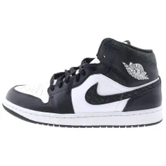 NIKE (ナイキ) AIR JORDAN 1 MID SE Panda Elephant Safari FB9911-001 エアジョーダン1 ミッド パンダサファリ スニーカー シューズ ホワイト/ブラック US10/28cm