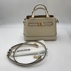 【中古品】Michael Kors マイケルコース REED SM CZ BELTED STCHL LEAHTER リード スモール センター ジップ ベルティド サッチェル レザー カバン 2WAYバッグ 【188-250111-kk-11-tei】