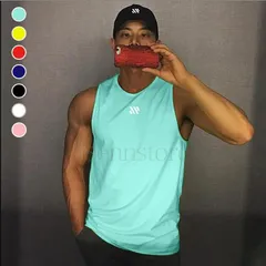 タンクトップ ノースリーブ 大きいサイズ メンズトップス Tシャツ 速乾 メッシュ スポーツ 男性トレーニングウェア  マラソン ランニング フィットネス