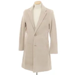 【中古】【未使用】コムサイズム COMME CA ISM フリースポリエステル チェスターフィールドコート ベージュ系【サイズS】【メンズ】