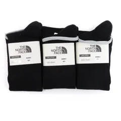 ザノースフェイス THE NORTH FACE タグ付き Maternity Compression Dry Crew マタニティ 着圧ソックス 3足セット 靴下 ロゴ NNM82007 黒 ブラック S 23-25cm