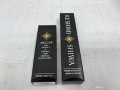 h60026 SUNSIRI MEGA美 薬用リンクルケア 美白リキッドファンデーションLo 26g 薬用クリーム22g 美品